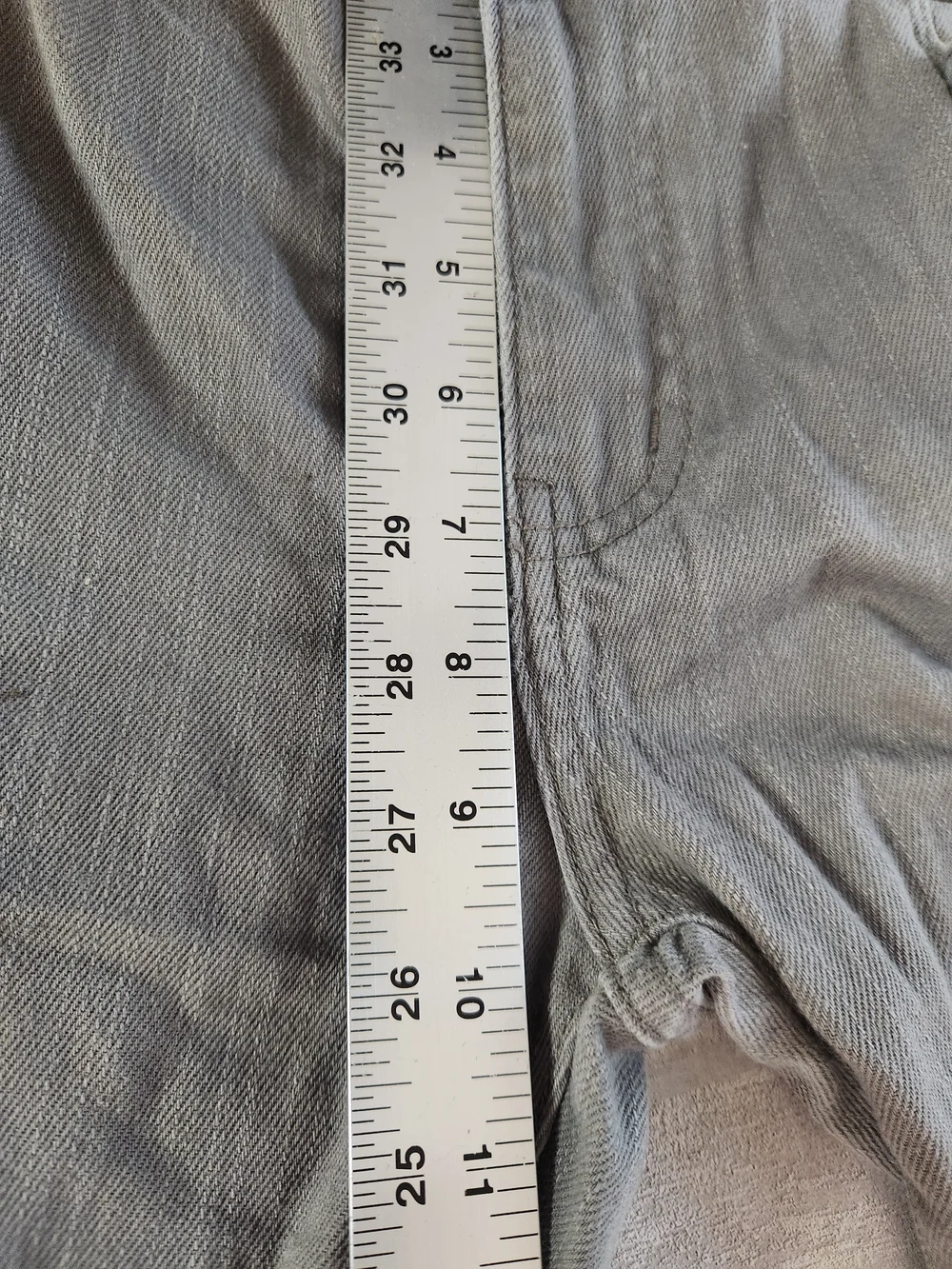 Gray Straight-Leg Pants